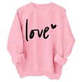thumbnail image 1 of Tiweut Chandails en Molleton et Blouses Décontractés pour Filles Cœur Mignon Graphique Manches Longues Col Rond Vacances Coupe Décontractée Vêtements 3-4 Ans, 1 of 2