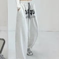 thumbnail image 5 of Vintage Loose Women Streetwear Harem Pants Summer Fashion High Waist Hip Hop Sweatpants Casual Korean Letter Elastic Trousers, 5 of 6