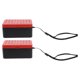 thumbnail image 1 of ColoMX Kit de 2 cajas de aparejos de pesca portátiles, caja de almacenamiento de cebo de doble capa para lombrices rojas y lombrices de arena, transpirable para adultos., 1 of 7