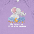 thumbnail image 4 of Inktastic My Titi Loves Me to the Moon and Back Elephant Family Boys or Girls Baby Bodysuit, 4 of 5