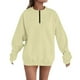 thumbnail image 3 of Tops de trabajo para mujer,Blusa de mujer con degradado, manga larga, bolsillos, cuello redondo, informal, suave, para estar en casa, sopatenor, 3 of 8