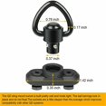 thumbnail image 3 of QD Sling Swivel QD Sling Metal Mount Adapter Quick Detach Push Button Mounts Attachment With Triangle Loop For Outdoors 360, 3 of 5