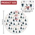 thumbnail image 2 of Christmas Tree Skirt,Blue and Gold Christmas Tree Pattern Christmas Tree Decor with Red Ribbon Ties,Round Shape,Christmas Decorations for Home 36"x36", 2 of 7