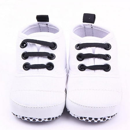

Elaydool Baby Shoes Solid Cotton Crown Infant Soft Sole Baby First Walker Toddler Shoes