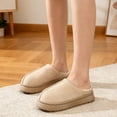 thumbnail image 2 of BERANMEY Cozy Platform Fuzzy Slippers for Women and Men Short Ankle Slippers with Anti-Slip Sole Lined with Warm Furry Perfect for Indoor & Outdoor Use, 2 of 8