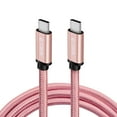 thumbnail image 3 of Cable de carga CBUS USB C a C de 3 m, resistente, trenzado, rosa, 3 of 6
