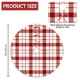 thumbnail image 2 of 36 Inch Christmas Tree Skirt – Velvet Plush Tree Mat, Soft Thickened Polyester with Red Ties, Single-Sided Printing, Available in 30in/36in/48in, Perfect for Holiday Xmas Tree Decoration, 2 of 7