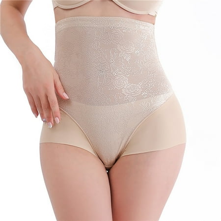 

Qazqa Women Lifter Shapewear Seamless Waist Trainer Hi Waist Tummy Control Body Shaper Panty Beige XXL