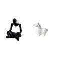 thumbnail image 1 of Figura del pensador abstracto,Estatua de Pensador Abstracto,Arte,Decoración para el Hogar,Figura humana decorativa para estantería de oficina coleccionable,Estatua de caballo,Estatua de, 1 of 8