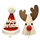 thumbnail image 3 of Gorro navideño de Papá Noel y alce, gorro navideño de tela no tejida, accesorios para fiestas., 3 of 5