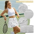 thumbnail image 6 of Yuyamidu Golf Ball Women's High Waisted Golf Skirts A Line Tennis Athletic Skort Tummy Control Athletic Skirts with Shorts Size M, 6 of 7