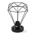 thumbnail image 4 of Cubierta de pantalla de lámpara vintage, protector de lámpara de estilo abierto Galvanoplastia de estilo industrial de protección de hierro duradero con base de soporte para luces colgantes de mesa LHCER 1, 4 of 9