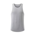 thumbnail image 4 of Workout Tank Tops for Men Sleeveless Ice Silk Quick Dry Activewear Tops Summer Lightweight Breathable Seamless Shirts, 4 of 5