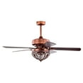 thumbnail image 4 of Warehouse of Tiffany AW01W01AC Jacira 52 in. 2-Light Indoor Antique Copper Finish Ceiling Fan Chandelier with Light Kit, 4 of 5