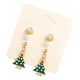 thumbnail image 1 of 1/2/3 piezas Ear Stud Pendiente de Navidad Decoración Fiesta de bodas corazón árbol de navidad 3pcs Sunnimix Christmas Ear Stud, 1 of 8