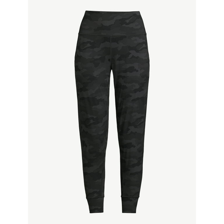 Womens black camo joggers hotsell