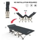thumbnail image 3 of ATORPOK Cuna de camping, cuna plegable al aire libre con almohadilla y almohada para adultos, cuna resistente con bolsa de transporte, cunas portátiles para tienda de campaña, oficina de viaje (azul), 3 of 5