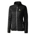 thumbnail image 2 of Women's Cutter & Buck Black Appalachian State Mountaineers Rainier Eco Insulated Puffer Full-Zip Jacket, 2 of 3