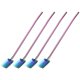 thumbnail image 1 of Uxcell Paquete de 4 cucharas de acero inoxidable de 8,9 , pajita reutilizable, mango largo, cuchara de paja colorida, 1 of 7