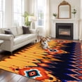 thumbnail image 2 of 5x7 Area Rugs for Living Room, Ethnic Boho Non Slip Area Rugs for Kitchen Bedroom Entryway, Vintage Abstract Geometric Textured Washable Carpet Runner Rug Floor Mats for Bedroom Home Decor, 2 of 8