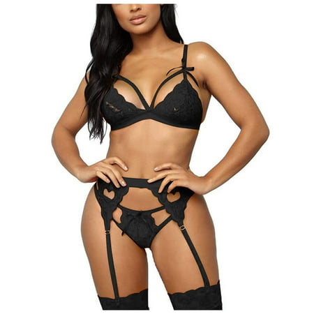 

Underwear For Women Ladies Erotic Lingerie Sexy Lace Strap Garter Belt Fashion Lingerie Set