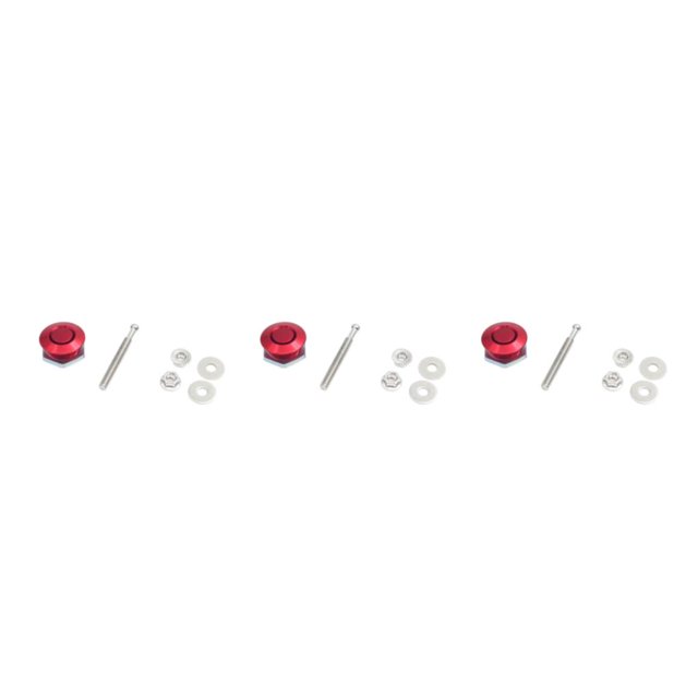 Thinsony Sleek And Affordable Hood Lock For Car Modification Engine Cover In Style red DP16-25 3Set