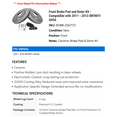 thumbnail image 2 of Front Brake Pad and Rotor Kit - Compatible with 2011 - 2013 INFINITI QX56 2012, 2 of 2