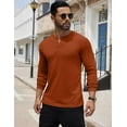 thumbnail image 2 of COOFANDY Men's Henley Shirts Long Sleeve Basic Pullover T-Shirt Lightweight Fashion Casual Solid Tees, 2 of 6