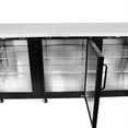 thumbnail image 2 of Heavy Duty Commercial Black Back Bar Cooler with 3 solid doors (27" depth 90" length), 2 of 7