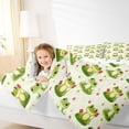 thumbnail image 3 of Erosebridal Cute Animal Kawaii Frog Full Size Comforter Sets,Cartoon Flowers Floral Bedding Sets For Boys, Reversible 3 Pieces, 3 of 7