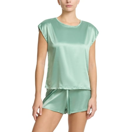 Satin Sleep Cap Sleeve Tee