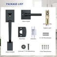 thumbnail image 4 of Front Door Handle Heavy Duty Upgraded Front Door Lock Set Exterior Entry Matte Door Handles (Without Deadbolt), 4 of 9