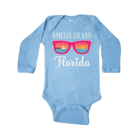 

Inktastic Amelia Island Florida Vacation Gift Baby Girl Long Sleeve Bodysuit