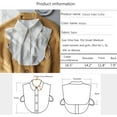 thumbnail image 3 of YooGuoGuo Classic Tartan Detachable Fake Collar Half Shirt Blouse Dickey Collar Faux False Collar Elegant for Women Girls (NID231128-Satin White), 3 of 8
