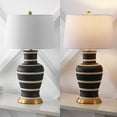 thumbnail image 6 of JONATHAN Y Julian 29" Traditional Classic Ceramic Urn LED Table Lamp, Black/Beige, JYL4026J, 6 of 7