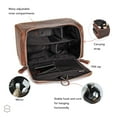 thumbnail image 5 of Helsinki Leather Toiletry Bag I Genuine Leather Wash Bag For Men And Women, 5 of 7
