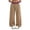 Beige, variant on Hvogkswy Wide Leg Sweatpants Women Elastic Drawstring High Waisted Pants Plaid Lining Casual Workout Jogging Pants with Pockets