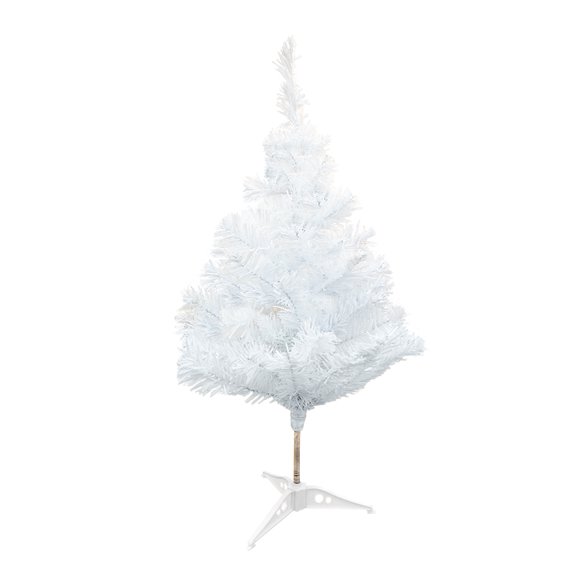 Mini Árbol de Navidad blanco para mesa y escritorio 60 cm