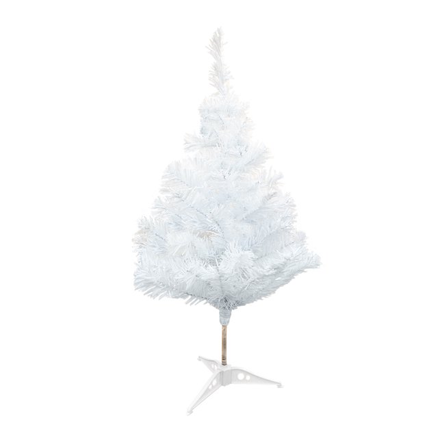 Mini Árbol de Navidad blanco para mesa y escritorio 60 cm