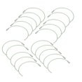 thumbnail image 3 of Llaveros de alambre de 20 piezas, líneas convexas, antideslizantes, delicada cabeza en espiral, gira suavemente y fácilmente, llaveros de colores de alta dureza, color verde, 3 of 5