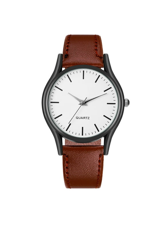 amousa Watch Men's Fashion Business Design Hand Watch Leather Watch