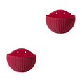thumbnail image 1 of Decodeary Stylish And Durable For Double-layer Plastic Flower Pot Widely Used Drainage Claret 2Set, 1 of 6