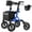 Blue, variant on Walkers for Seniors, Rollator Walker with Seat, 10" Rubber Wheels All Terrain Rollator Walker with Backrest, Aluminum Walkers Built-in Cable, Foldable and Adjustable Height for Seniors, Purple