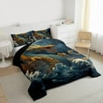 thumbnail image 3 of Homewish Magical Dragon Bedding Comforter Set 2pcs for Teens Boys Girls,Japanese Style Twin Comforter Sets Microfiber,Ocean Leaves Breathable Bedding Set,Luxury Bedroom Decor,Reversible, 3 of 8