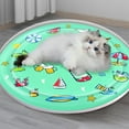 thumbnail image 3 of DAMAI Pet Water Bed, Thickened Water Sensory Play Mat,2025 Upgrade Pet Cat Water Bed Play Mat Cool Comfort Inflatable Water Mat,Feel Cool Comfort for Cats Dogs Kittens Puppies Pets(40In), 3 of 5