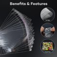 thumbnail image 2 of 100 Pcs Sacs en Cellophane Transparents 5 X 7 Pouces Refermables, Petits Sacs Auto-Scellants pour Cookies, 2 of 5