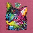 thumbnail image 5 of Wild Bobby Dean Russo Cat Wearing a Crown Thinking Cat Crowned Cat Lover Men Graphic Tee, Vintage Heather Red, 5X-Large, 5 of 5