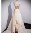 thumbnail image 5 of Golden Evening Dress Women Senior Sense Host High-end Atmosphere, 5 of 6
