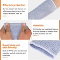 thumbnail image 5 of 4 pares de mangas resistentes a cortes y quemaduras, protectores de brazos, protectores de brazos para piel fina y moretones, 5 of 5