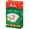 Melitta 2 White Cone Coffee Filters, 100 Ct